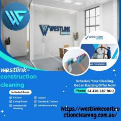 Westlink Construction Cleaning Services in sydney, we specialize in post-construction cleanups for commercial, residential, and industrial projects. Whether it’s new construction or a renovation, our expert team ensures every surface is free of dust, debris, and hazardous materials.