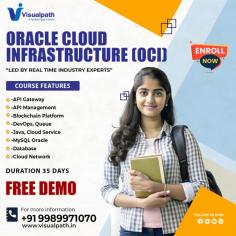 Visualpath offers the Best Oracle Cloud Infrastructure Training Conducted by real-time experts call +91-9989971070  Visit: https://www.visualpath.in/oracle-cloud-infrastructure-online-training.html  	