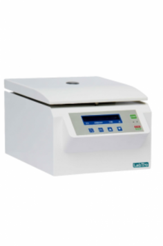 Labtro Hematocrit Centrifuge is a compact tabletop unit with a stainless steel chamber, 24-capillary tube capacity, and a maximum speed of 12,000 rpm (RCF 15,800). It ensures precise erythrocyte fractionation and micro solution separations. Features an intuitive LCD, and microprocessor programming for accuracy.