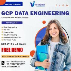 Visualpath offers the Best GCP Data Engineer Training Conducted by real-time experts call us at +91-9989971070  Visit: https://www.visualpath.in/online-gcp-data-engineer-training-in-hyderabad.html 