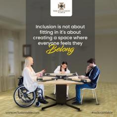 Discover the Perfect Wheelchair Accessible Dining Table | inclusion table 
