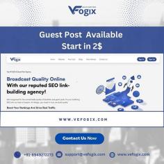 When it comes to content marketing, high-quality guest blogging sites are invaluable.

See your website rise in the SERPs with the help of vefogix.com expert guest blogging services. By using contextual backlinks and high DA guest posts, our technology streamlines the process of effective link creation. The time to contact us is now!

https://www.vefogix.com/