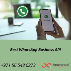 The best WhatsApp Business API enables businesses to streamline communication and build strong customer relationships. With advanced features like real-time notifications and personalized messaging, it’s the perfect tool for SMEs. We provide businesses with the best WhatsApp Business API solutions to help them grow smartly and efficiently. Let Anantya simplify your customer engagement and empower your business to achieve more. Start your journey with Anantya today.

For more information visit -  https://anantya.ai/whatsapp-business-api