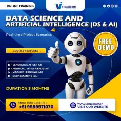 Visualpath Advance your career with Data Science With Generative Ai Course. Gain hands-on training, real-world skills, and certification. Enroll today for the best Data Science With Generative Ai. We provide to individuals globally in the USA, UK, etc. Call on: +91 9989971070  Course Covered: Data Science, Programming Skills, Statistics and Mathematics, Data Analysis, Data Visualization, Machine Learning,  WhatsApp: https://www.whatsapp.com/catalog/919989971070/ Blog link: https://visualpathblogs.com/ Visit us: https://www.visualpath.in/online-data-science-with-generative-ai-course.html 