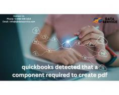 Resolve the error "QuickBooks detected that a component required to create PDF." Learn its causes, step-by-step fixes, and preventive measures to avoid future issues.