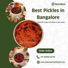 NatuRaw offers the best pickles with a regional Andhra touch. 