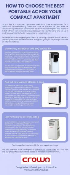 How to Choose the Best Portable AC for Your Compact Apartment
Visit https://www.crownline.ae/product-category/portable-air-conditioners/ for more information.