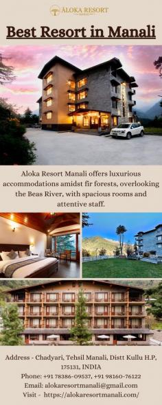 Aloka Resort Manali offers luxurious accommodations, stunning mountain views, and exceptional hospitality, making it the Best Resort in Manali. To know more, please visit - https://alokaresortmanali.com/
