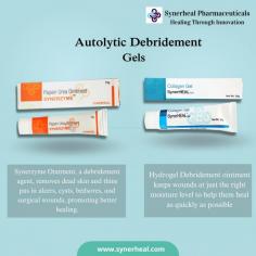 "SynerHeal Debridement Gels For Advanced Wound Care Solution"| Synerheal Pharmaceuticals.

Description: Debridement is the process of removing dead or damaged tissue from a wound to promote faster healing and prevent infection. SynerHeal’s Synerzyme Papain-Urea Ointment uses papain and urea to gently and effectively break down necrotic tissue without harming healthy tissue, enabling painless enzymatic debridement.

The SynerHeal Collagen Gel provides essential collagen to accelerate tissue repair, stimulate new cell growth, and maintain a moist wound environment for optimal healing. These products are ideal for chronic wounds, burns, and ulcers, ensuring faster recovery and reduced scarring. 


For More Info Visit our website: https://www.synerheal.com

Contact Us: +918925941222 