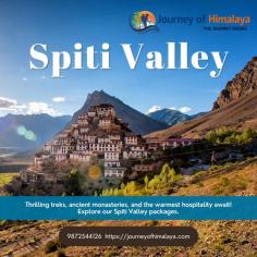 "Discover the untouched splendor of Spiti Valley with the Spiti Valley Tour Package by Journey of Himalaya. This excessive-altitude destination offers a completely unique combination of rugged landscapes, charming villages, and ancient subculture. From exploring traditional monasteries to trekking thru far flung trails, Spiti Valley presents an off-the-beaten-course enjoy for nature lovers and journey seekers alike. Get geared up to witness the awe-inspiring splendor of excessive mountain deserts, pristine lakes, and vibrant nearby communities. Journey of Himalaya ensures a unbroken and enriching travel experience, permitting you to create unforgettable recollections in certainly one of India’s most serene destinations. Visit us on for more informations:
https://journeyofhimalaya.com/tourpackage/spiti-valley-tour-package/"