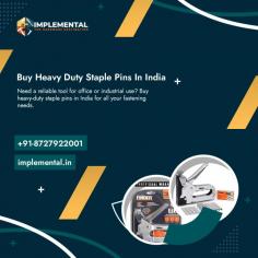 Discover Buy Heavy Duty Staple Pins In India at Implemental

Looking to buy heavy duty staple pins in India? Implemental offers top-quality stapler pins perfect for upholstery and industrial applications. Shop online now to purchase durable and reliable staple pins in India in bulk or individual quantities. Experience excellent service and fast shipping for all your heavy duty staple pin needs.