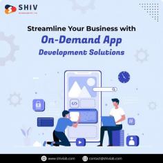 Shiv Technolabs is the best on-demand app development company. We specialize in creating initial applications, driving efficiency, and enhancing the user experience. Our developers help your business run smoothly and grow faster. Make your business even better with our on-demand development services.