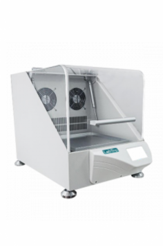  Labtro Shaking Incubator provides oscillation and incubation for samples in various lab vessels. It features a color touchscreen for speed, time, and temperature settings. With interchangeable platforms, it supports diverse vessel sizes and shapes, ideal for mixing and cultivating samples at 50–300 rpm in a sealed growth chamber.
