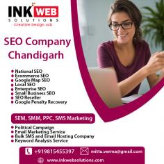 Ink Web Solutions helps to  boost  your sales and growth through an Seo Company in Chandigarh as well as enhance your online visibility, attract targeted traffic, and convert leads into audience. By optimizing your website for search engines, creating high-quality content, and implementing effective keyword strategies, an SEO company can help improve your rankings, drive organic traffic, and ultimately increase conversions for your Business. 