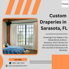 Do you want to add opulent window curtains to your house to improve its appearance? Custom drapes  in Sarasota, FL are the ideal method to provide any space privacy, flair, and practicality.
Aside from that, they may be made to look brand new with a simple dusting or a moist cloth wipe. One advantage is that it requires little upkeep, or as many Florida households may prefer, little work. 
Visit on site: https://sarasotamits.com/soft-window-treatments/