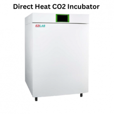 Ezilab Direct Heat CO2 Incubator offers an 85-liter chamber with precise temperature and CO2 control using a PID microprocessor. It features HEPA filtration, UV sterilization, natural vaporization, and a leak detection system, ensuring optimal performance and contamination prevention.