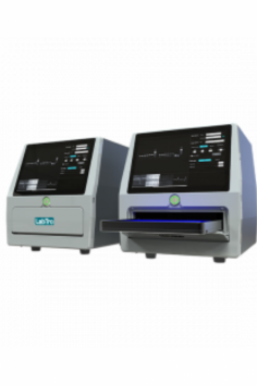  Labtro  Gel Documentation System features a compact design with a touch screen, auto/manual exposure, and a 16-bit scientific-grade camera with pixel binning. It includes a 470 nm blue light tray and USB connectivity, offering precise and efficient gel imaging for laboratory applications.