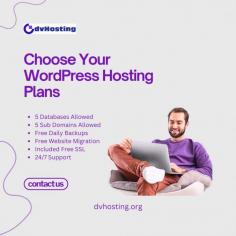 Select the perfect WordPress hosting plan with DVHosting. Enjoy fast, reliable, and secure hosting tailored to your website’s needs, backed by expert support.