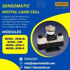 Digital load cells are advanced load sensors equipped with integrated electronics that convert mechanical force into precise digital signals. Digital Load Cell devices include a built-in load amplifier and an Analog-to-Digital Converter (ADC), delivering a direct digital output for better accuracy, stability, and ease of integration with modern digital systems.
