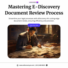 Discover the power of efficient legal document review with eDiscoveryAI. With our AI-driven platform, we streamline eDiscovery and enhance eDiscovery document review processes. We ensure faster, more accurate reviews by using cutting-edge tools and automation. eDiscoveryAI's comprehensive solutions simplify legal workflows and reduce costs. Get in touch now to start improving your eDiscovery process!