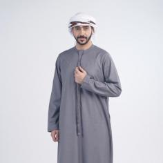 This winter Emirati kandora combines minimal, refined embroidery with a classic, official color palette. Crafted with meticulous care from premium fabrics, it offers both warmth and sophistication

