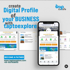 Experience limitless opportunities with TaptoExplore. Explore everywhere and anytime by creating your professional digital profile, designed to showcase your brand, services, and contact details seamlessly. TaptoExplore offers an innovative, eco-friendly alternative to traditional business cards, enabling instant sharing through QR codes, links, or a simple tap. Stay ahead with real-time updates and interactive features that let you include clickable links to websites, portfolios, or social media. Perfect for entrepreneurs, businesses, and professionals, TaptoExplore empowers you to enhance visibility, connect effortlessly, and build lasting impressions. Transform how you network and embrace modern, sustainable solutions for staying connected. Start your journey with TaptoExplore and unlock a smarter way to share, connect, and grow. Visit www.taptoexplore.com today!