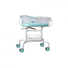 Medical Deals Infant Care Bed boasts a spacious design for comfort, low-noise casters for smooth mobility, and a versatile net basket for essentials. Equipped with electronic safety alerts, rounded corners for protection, an integrated mattress, and a premium ABS sleep basin for durability and style.