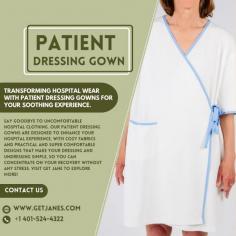 Say goodbye to uncomfortable hospital clothing. Our patient dressing gowns are designed to enhance your hospital experience, with cozy fabrics and practical and super comfortable designs that make your dressing and undressing simple, so you can concentrate on your recovery without any stress. Visit Get Jane to explore more!
