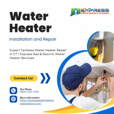 Looking for expert water heater repair or replacement in Connecticut? Express Water Heater and Plumbing offers top-notch services, including water heater installation, repair, cleaning, and tankless water heater services. We specialize in electric, gas, and tankless water heaters to meet your needs. Whether you need emergency hot water heater repair or regular maintenance, trust our experienced plumbers for fast, reliable solutions. Serving Newington and all of CT, we ensure your hot water runs smoothly year-round!