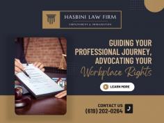 At Hasbini Law Firm, we are dedicated to protecting the rights of employees in Central and Southern California. Our San Diego Employment Lawyer is a seasoned professional who offers personalized legal advice to assist employees in comprehending their rights and pursuing justice. No matter whether you are confronted with unlawful termination, workplace harassment, or wage disputes, we are available to provide support at every stage. For legal assistance that is customized to your specific circumstances, please reach out to us today.