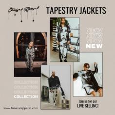 Explore our exquisite collection of tapestry jackets at Funeral Apparel. Designed to offer comfort, style, and a touch of sophistication, each piece in our tapestry jacket range ensures you make a lasting impression. Perfect for special occasions or as a timeless addition to your wardrobe, these jackets blend classic craftsmanship with modern flair. Find your perfect tapestry jacket today!
Visit us :https://funeralapparel.com/collections/tapestry-jackets
