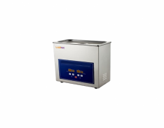 Labnic Digital Ultrasonic Cleaner has a durable stainless-steel tank with a 3.2 L capacity and an SUS304 basket. It provides efficient cleaning with 120 W power at 40 KHz, adjustable temperature from 0 to 80 degrees Celsius, and a time setting of 1 to 30 minutes. It is moisture-proof, anti-corrosive and noise-reducing.