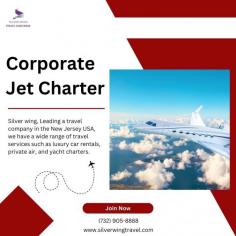 Use Silver Wing Travel's special Corporate Jet Charter services to simplify your business travel. Our customized solutions, which are intended for executives and business professionals, provide unparalleled efficiency, flexibility, and convenience, guaranteeing that you reach your destination prepared for success.
Silver Wing Travel makes business travel easier and gives you the dependability and luxury you deserve, whether you're travelling between cities or for high-stakes meetings or corporate events. 
Visit on site: https://www.silverwingtravel.com/transportation