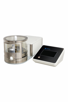 Labnics Microbalance features a 5-inch touchscreen, 0.001 mg readability, and a 6.2g max capacity. It includes automatic internal calibration, RS232, and USB host interface for efficient and precise weighing.