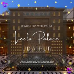 Dreaming of a royal wedding? ✨ Let Weddings by Neeraj Kamra turn your dream into reality at the luxurious Leela Palace, Udaipur – a perfect blend of elegance and heritage. With stunning lakeside views and opulent décor, your special day will be unforgettable. 