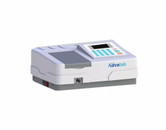 Advalab Double Beam Spectrophotometer is a durable, high-precision instrument with a 190-1100 wavelength range and a 1.8 spectral bandwidth. Equipped with a silicon photodiode detector and USB connectivity, it offers reliable performance in a compact design.