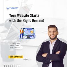 Start your online journey on the right foot with a perfect domain name from Turhost. Explore a variety of top-level domains to secure your brand’s identity today.