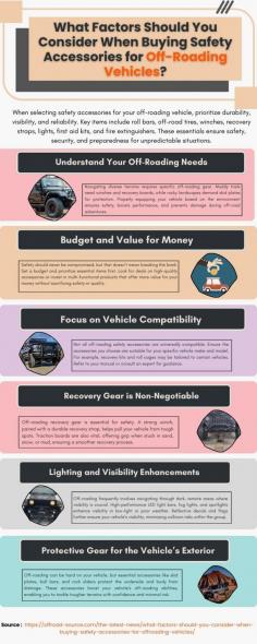 Enhance your off-roading experience with durable and compatible vehicle exterior accessories. When choosing upgrades like bumpers, roll bars, skid plates, and lighting, prioritize visibility and ease of installation. These accessories not only protect your vehicle but also ensure a safer, more enjoyable adventure on rough terrain. Gear up for the ultimate off-road thrill!
