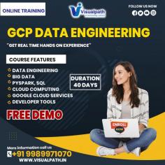 Visualpath offers the Best GCP Data Engineer Training Conducted by real-time experts call us at +91-9989971070  Visit: https://www.visualpath.in/online-gcp-data-engineer-training-in-hyderabad.html 