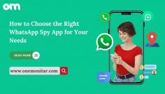 Discover the ultimate guide to choosing the best WhatsApp spy app for your needs. Explore top app like ONEMONITAR with features like real-time monitoring, call logs, media tracking, and more. Ensure safety and security with the right choice.
#WhatsAppSpy #ONEMONITAR #BestSpyApp #WhatsAppMonitoring #ParentalControl
