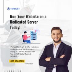 Experience unmatched performance and security with Turhost's dedicated servers. Run your website with full control, reliability, and speed to support your growing online presence.