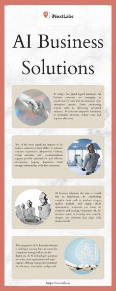 AI business solutions are rapidly transforming how businesses operate, helping them achieve maximum productivity through automation, intelligence, and enhanced decision-making capabilities. By harnessing the power of AI, companies can automate repetitive tasks such as data entry, scheduling, and inventory management, significantly reducing manual workloads and increasing operational speed. AI algorithms are also capable of analyzing vast amounts of data in real time, providing actionable insights that can drive smarter decisions and fuel innovation.