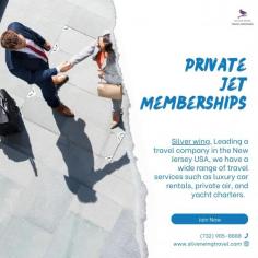 Silver Wing Travel's Private Jet Memberships offer the utmost in convenience, elegance, and flexibility. Our membership program, which is intended for affluent tourists who seek efficiency and exclusivity, provides unmatched access to private aviation, guaranteeing that your travels are as smooth as they are opulent.
 Visit on site: https://www.silverwingtravel.com/membership