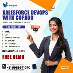 Visualpath provides a top-quality Salesforce DevOps Certification. with real-time expert instructors, certified trainers and hands-on projects. Our Salesforce DevOps Online Training is accessible globally, including in the USA, UK, Canada, Dubai, and Australia. You’ll gain practical skills, and interview preparation. Join us to enhance your career. For more info, call +91-9989971070. Key Points: yaml, git, bit bucket, autorabit, shell scripting, ant migration WhatsApp:  https://www.whatsapp.com/catalog/919989971070 Visit our Blog: https://visualpathblogs.com/ Visit:https://www.visualpath.in/online-salesforce-devops-training.html