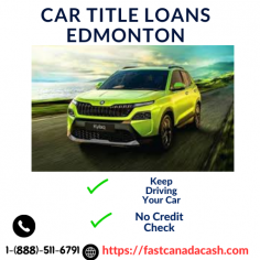 Turn your car into cash today in Edmonton! With car title loans, you can access quick funds using your vehicle as collateral. Keep driving your car while repaying the loan with flexible terms. No credit checks and fast approvals make it a hassle-free solution for emergencies or unexpected expenses. Whether you need money for bills, repairs, or personal needs, this is a fast and secure way to get cash. For more information visit our website Fastcanadacash and Contact usat  1-(888)-511-6791.
