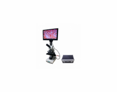 Labtro Biological Microscope features a 12 inch HD LCD monitor and built in camera. It includes an optional digital camera, adjustable brightness illumination, and excellent optical performance. Its corrosion-resistant design ensures enhanced durability and long lasting use.