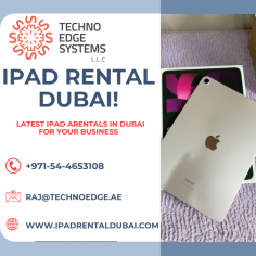 Explore the best services for iPad Rental in Dubai. Techno Edge System LLC is Perfect iPad rentals for conferences, or short-term needs with flexible plans and delivery options. Easy booking, same-day delivery, and various models to suit your needs. Call us at +971-54-4653108.
Visit us: https://www.ipadrentaldubai.com/
