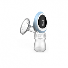 Medzer Electric Feeder Breast Pump features a BPA-free, food-grade bottle with an anti-backflow diaphragm and a soft massage cushion. It offers simulation and expression modes, an LCD screen, micro-USB connectivity, and a lightweight, portable design.
