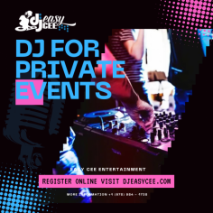 Easy Cee Entertainment provides exceptional DJs for private events, ensuring every celebration is filled with great music and energy. Whether it’s a wedding, birthday, or special gathering, we tailor our playlists to your preferences, creating the perfect atmosphere for lasting memories.