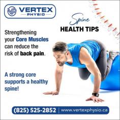 Your spine is the backbone of your well-being. At Vertex Physiotherapy in Edmonton, we provide specialized care to keep your spine healthy and pain-free. Discover the benefits of physiotherapy for your spinal health!
